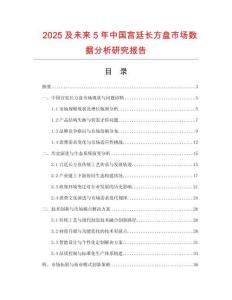 2025及未來(lái)5年中國(guó)宮廷長(zhǎng)方盤市場(chǎng)數(shù)據(jù)分析研究報(bào)告