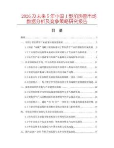 2026及未來5年中國J型加熱管市場數據分析及競爭策略研究報告