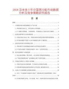 2026及未來5年中國篩沙船市場數(shù)據(jù)分析及競爭策略研究報告
