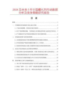 2026及未來(lái)5年中國(guó)蠕化劑市場(chǎng)數(shù)據(jù)分析及競(jìng)爭(zhēng)策略研究報(bào)告