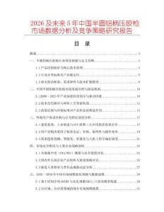 2026及未來5年中國(guó)半圓鋁柄壓膠槍市場(chǎng)數(shù)據(jù)分析及競(jìng)爭(zhēng)策略研究報(bào)告
