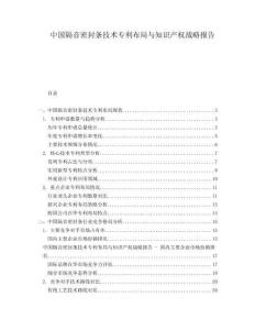 中國(guó)隔音密封條技術(shù)專利布局與知識(shí)產(chǎn)權(quán)戰(zhàn)略報(bào)告