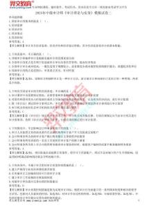 2025年中級(jí)審計(jì)師《審計(jì)理論與實(shí)務(wù)》模擬試卷二