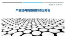 產業鏈并購重組的動因分析