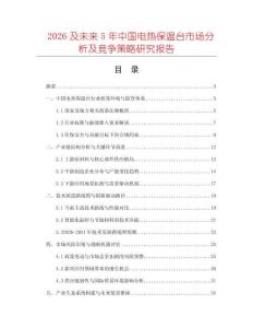 2026及未來5年中國電熱保溫臺市場分析及競爭策略研究報告
