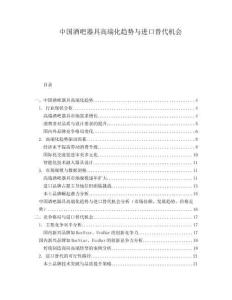中國酒吧器具高端化趨勢與進口替代機會