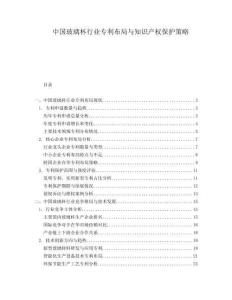中國(guó)玻璃杯行業(yè)專利布局與知識(shí)產(chǎn)權(quán)保護(hù)策略