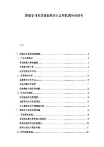 跨境支付系統(tǒng)建設(shè)現(xiàn)狀與發(fā)展機(jī)遇分析報(bào)告