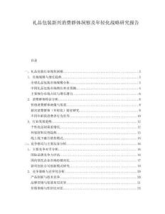 禮品包裝新興消費(fèi)群體洞察及年輕化戰(zhàn)略研究報(bào)告