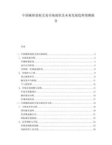 中國碳排放權交易市場現(xiàn)狀及未來發(fā)展趨勢預測報告