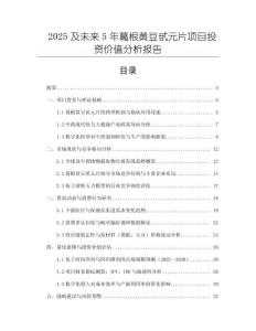 2025及未來5年葛根黃豆甙元片項目投資價值分析報告