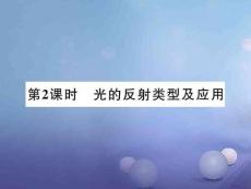 八年級物理上冊3.2探究光的反射規(guī)律3.2.2光的反射類型及應(yīng)用