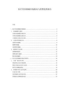 醫(yī)療美容器械市場(chǎng)格局與消費(fèi)趨勢(shì)報(bào)告