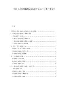 中國OLED蒸鍍設(shè)備市場競爭格局與技術(shù)門檻報告