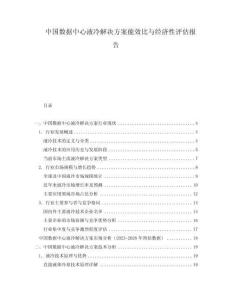 中國(guó)數(shù)據(jù)中心液冷解決方案能效比與經(jīng)濟(jì)性評(píng)估報(bào)告