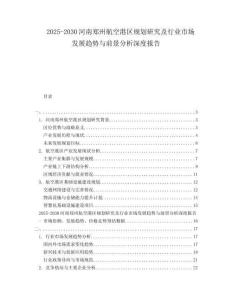 2025-2030河南鄭州航空港區(qū)規(guī)劃研究及行業(yè)市場(chǎng)發(fā)展趨勢(shì)與前景分析深度報(bào)告