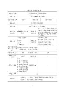 寧夏欣奧化工尾氣綜合利用項目環境影響報告表