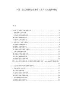 中國二次元社區(qū)運(yùn)營策略與用戶粘性提升研究