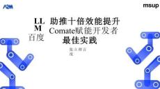 LLM助推十倍效能提升-百度Comate賦能開發(fā)者最佳實(shí)踐