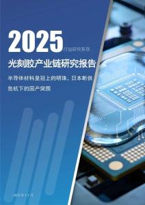 2025光刻膠產(chǎn)業(yè)鏈研究報告-