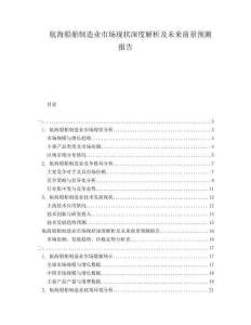 航海船舶制造業(yè)市場(chǎng)現(xiàn)狀深度解析及未來前景預(yù)測(cè)報(bào)告