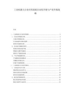 工業(yè)機器人行業(yè)應(yīng)用進展自動化升級與產(chǎn)業(yè)升級戰(zhàn)略