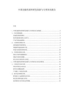 中國功能性面料研發(fā)創(chuàng)新與專利布局報(bào)告