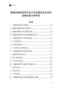 藤編衣帽架裝飾行業產業發展現狀及未來發展趨勢分析研究
