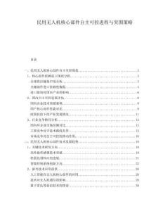 民用無(wú)人機(jī)核心部件自主可控進(jìn)程與突圍策略