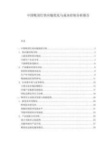 中國吸頂燈供應(yīng)鏈優(yōu)化與成本控制分析報告