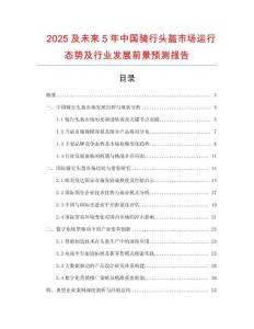 2025及未來5年中國騎行頭盔市場運行態勢及行業發展前景預測報告