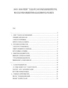 2025-2030英國廣告技術(shù)行業(yè)市場發(fā)展現(xiàn)狀程序化購買競爭格局?jǐn)?shù)據(jù)營銷動(dòng)態(tài)監(jiān)測(cè)研究評(píng)估報(bào)告