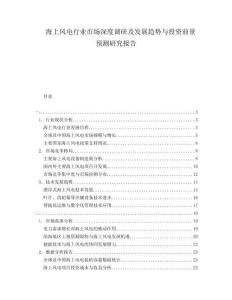 海上風(fēng)電行業(yè)市場深度調(diào)研及發(fā)展趨勢與投資前景預(yù)測研究報告