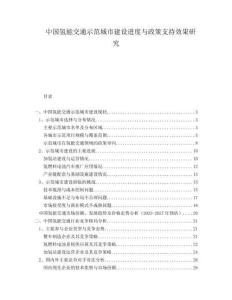中國氫能交通示范城市建設進度與政策支持效果研究