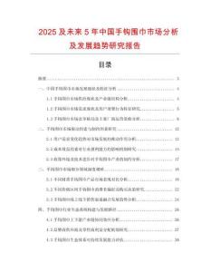 2025及未來5年中國手鉤圍巾市場分析及發展趨勢研究報告