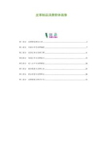 皮革制品消費群體畫像-剖析洞察