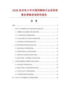 2026及未來5年中國頂腳線行業投資前景及策略咨詢研究報告