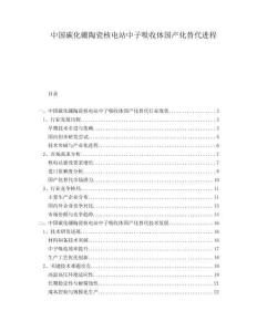 中國碳化硼陶瓷核電站中子吸收體國產化替代進程