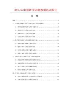 2025年中國(guó)轎頂軸套數(shù)據(jù)監(jiān)測(cè)報(bào)告