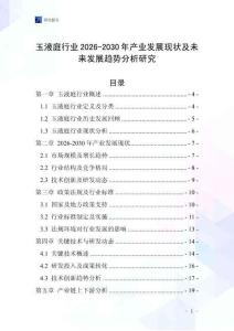 玉液庭行業(yè)2026-2030年產(chǎn)業(yè)發(fā)展現(xiàn)狀及未來(lái)發(fā)展趨勢(shì)分析研究