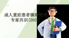 成人重癥患者鎮(zhèn)痛管理專家共識(2026)