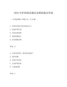 2025年護(hù)師刷真題還是模擬題及答案