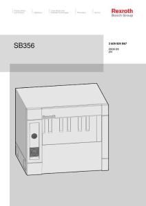 Rexroth力士樂SB356使用手冊