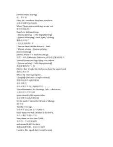 Animals Up Close with Bertie Gregory《貝爾蒂·格雷戈里：與動物零距離（2023）》第一季第三集完整中英文對照劇本