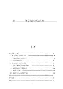 社會(huì)治安綜合治理