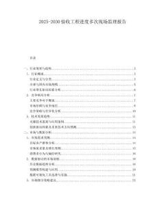 2025-2030验收工程进度多次现场监理报告