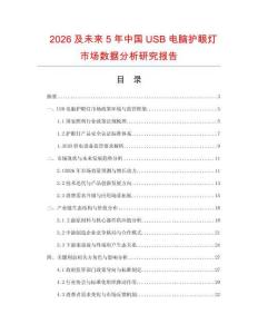 2026及未來5年中國USB電腦護(hù)眼燈市場數(shù)據(jù)分析研究報(bào)告