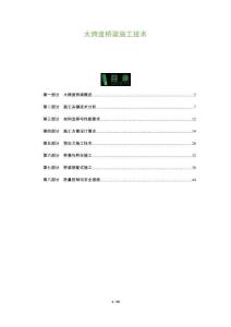 大跨度橋梁施工技術(shù)