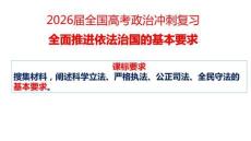 2026屆全國高考政治沖刺復習 全面推進依法治國的基本要求