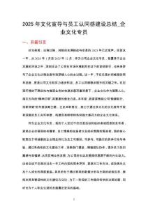 2025年文化宣導(dǎo)與員工認(rèn)同感建設(shè)總結(jié)_企業(yè)文化專員